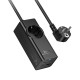 Мережевий подовжувач HOCO NS9 Wisdom 1-position (PD67W/3C1A) desktop socket (EU/GER) Black