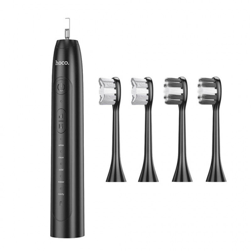 Електрична зубна щітка HOCO HP60 1200 mAh. IPX7, Wave electric toothbrush Black