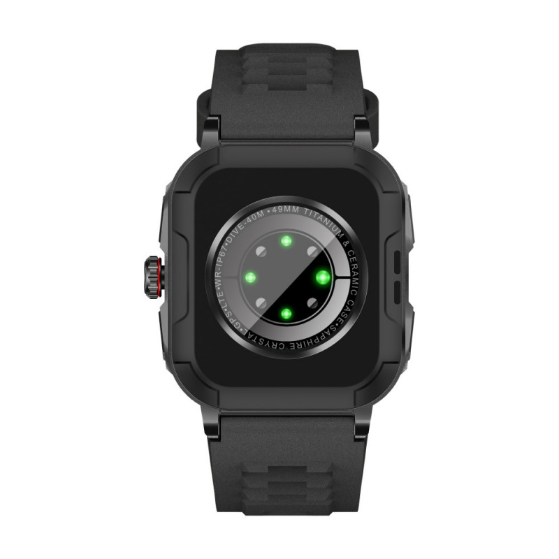 Смарт-годинник W&O X7 Plus 44mm. 300 mAh. IP67 Black