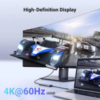 USB-хаб UGREEN CM511 USB-C To HDMI+3*USB 3.0 A+PD Power Converter
