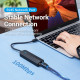 USB-хаб Vention USB-C to USB 3.0*3/RJ45/Micro-B HUB 0.15M Black ABS Type