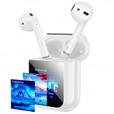 Бездротові навушники BOROFONE BW86 Brocade true wireless BT headset with touch screen White