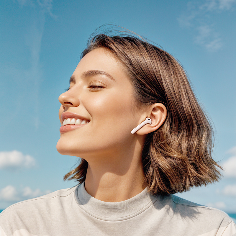 Бездротові навушники BOROFONE BW86 Brocade true wireless BT headset with touch screen White