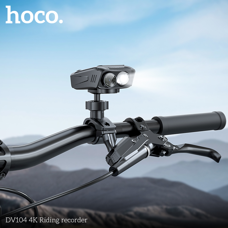 Відеореєстратор HOCO DV104 4K Riding recorder Black