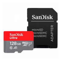 SanDisk Ultra 128Gb microSDXC (UHS-1) memory card class 10 A1 (140Mb/s) (SD adapter)