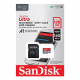 SanDisk Ultra 128Gb microSDXC (UHS-1) memory card class 10 A1 (140Mb/s) (SD adapter)
