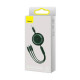 Cable Baseus Bright Mirror 2 Series Retractable 3-in-1 Fast Charging Data Cable USB to M+L+C 3.5A 1.1m Green