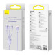 Cable Baseus Flash Series Ⅱ One-for-three Fast Charging Data Cable USB to M+L+C 66W 1.2m Purple