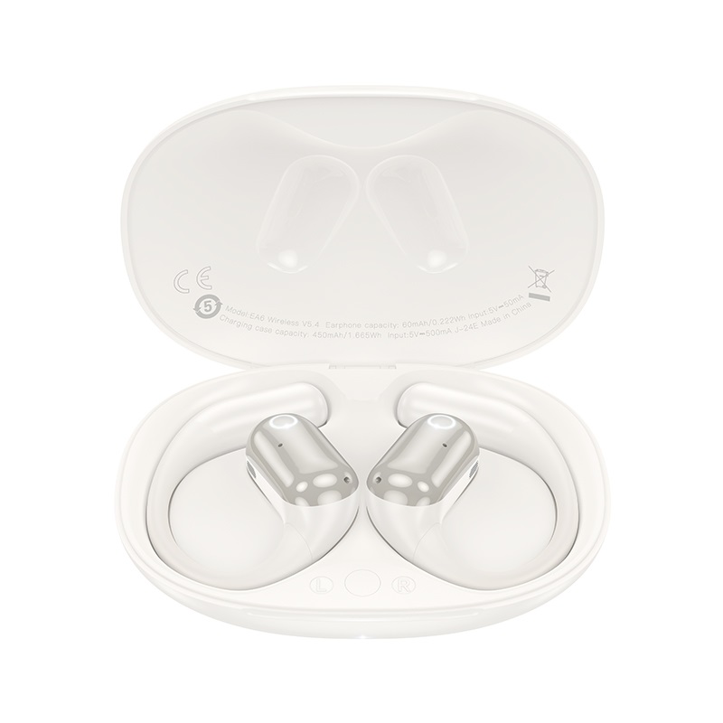 Бездротові навушники HOCO EA6 Melody open true wireless BT headset Milky White