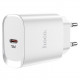 Мережевий зарядний пристрій HOCO N14 Smart Charging single port PD20W charger White