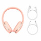 Бездротові накладні навушники Baseus Encok Wireless headphone D02 Pro Pink