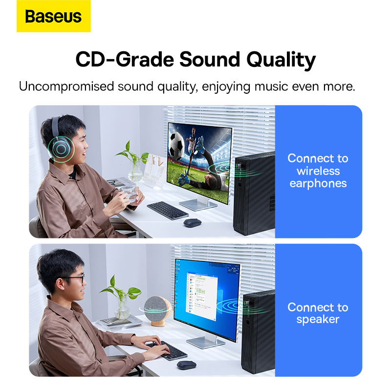 Адаптер Bluetooth Baseus BA07 Wireless Adapter Black