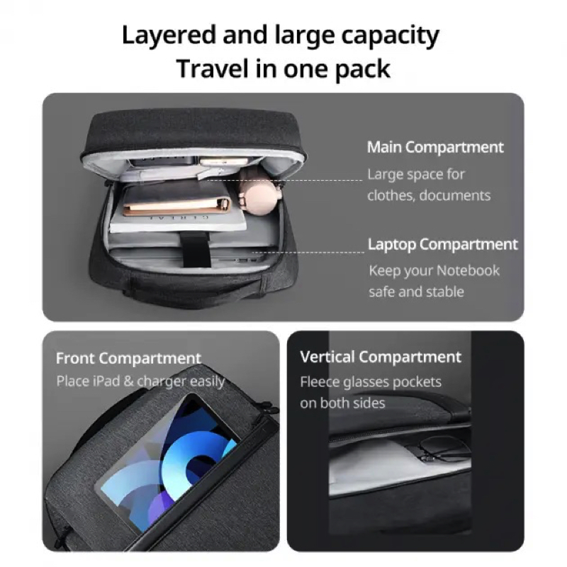 Рюкзак UGREEN LP664 Laptop Backpack B02 Dark Grey (Up to 15.6'')(UGR-90798)