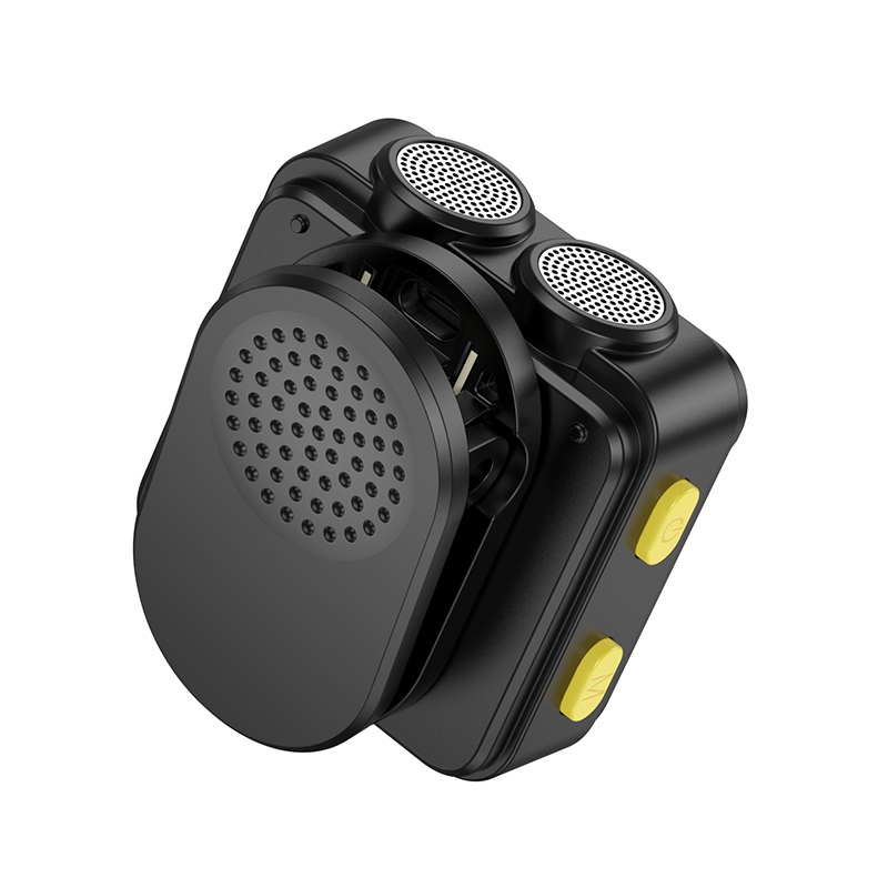 Бездротова мікрофонна система HOCO L17 Dual-mic magnetic lavalier wireless digital microphone (iP/Type-C) Black