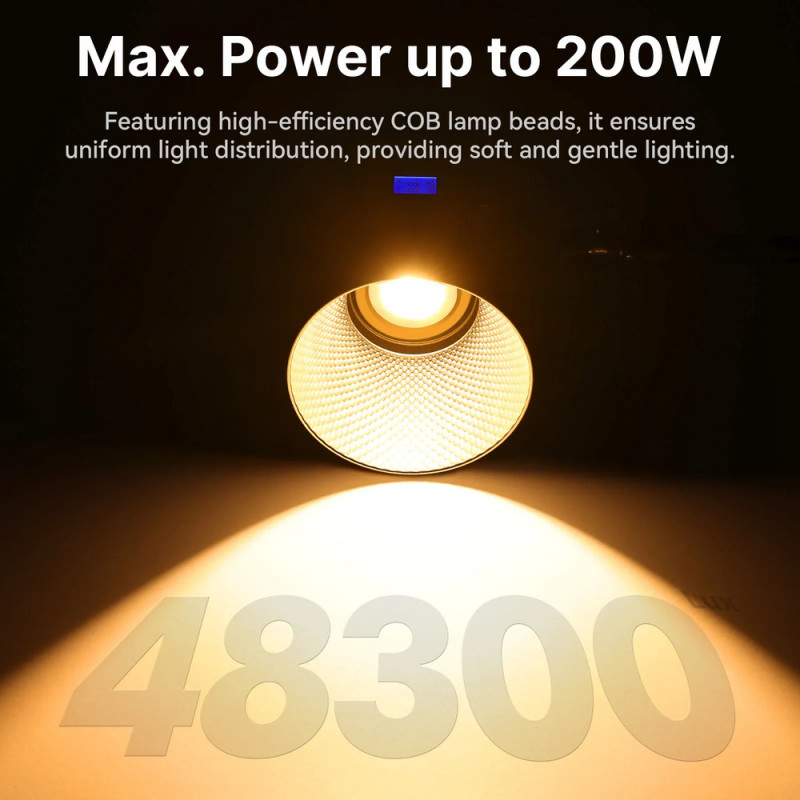 Відеосвітло Ulanzi Vijim 200W Bi-color  Video Light (L079CNA1 VL-200Bi) (без блока живлення)