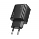 Мережевий зарядний пристрій HOCO N56 Fundador four-port PD30W(2C2A) charger(EU) Black