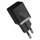 Мережевий зарядний пристрій з кабелем Baseus GaN5 Fast Charger(mini) 1C 30W EU Cluster Black(with: Baseus Dynamic 3 Series Fast Charging Data Cable