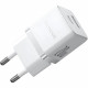 Мережевий зарядний пристрій Baseus Palm Fast Charger C+U 20W EU Moon White