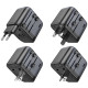 Мережевий зарядний пристрій BOROFONE BAC12 Leader 3-port(1C2A) universal conversion charger Black