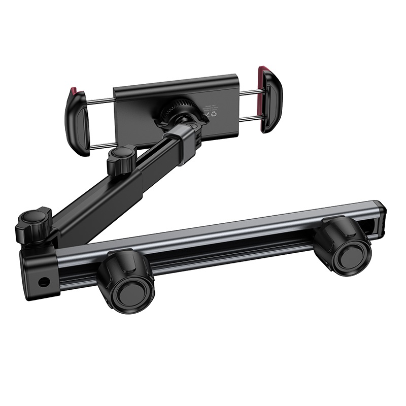 Автотримач для телефона HOCO H69 Gamble telescopic tablet car holder (rear pillow) Black and Red