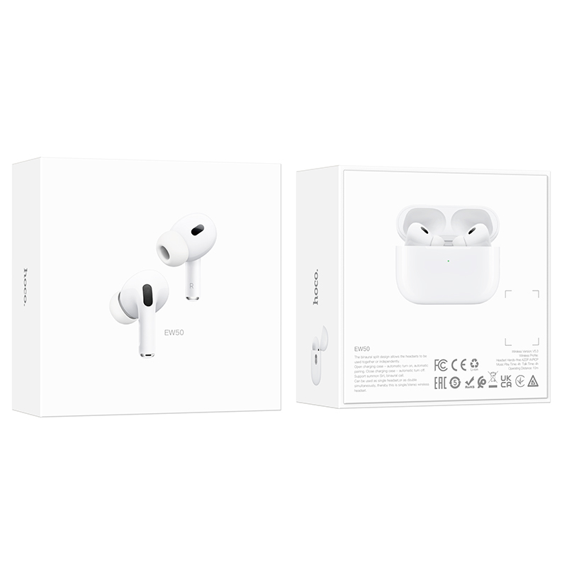 Бездротові навушники HOCO EW50 True wireless stereo headset White