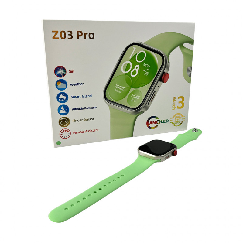 Смарт-годинник Fendior Z03 Pro 49mm. 200 mAh. IP65 Mint