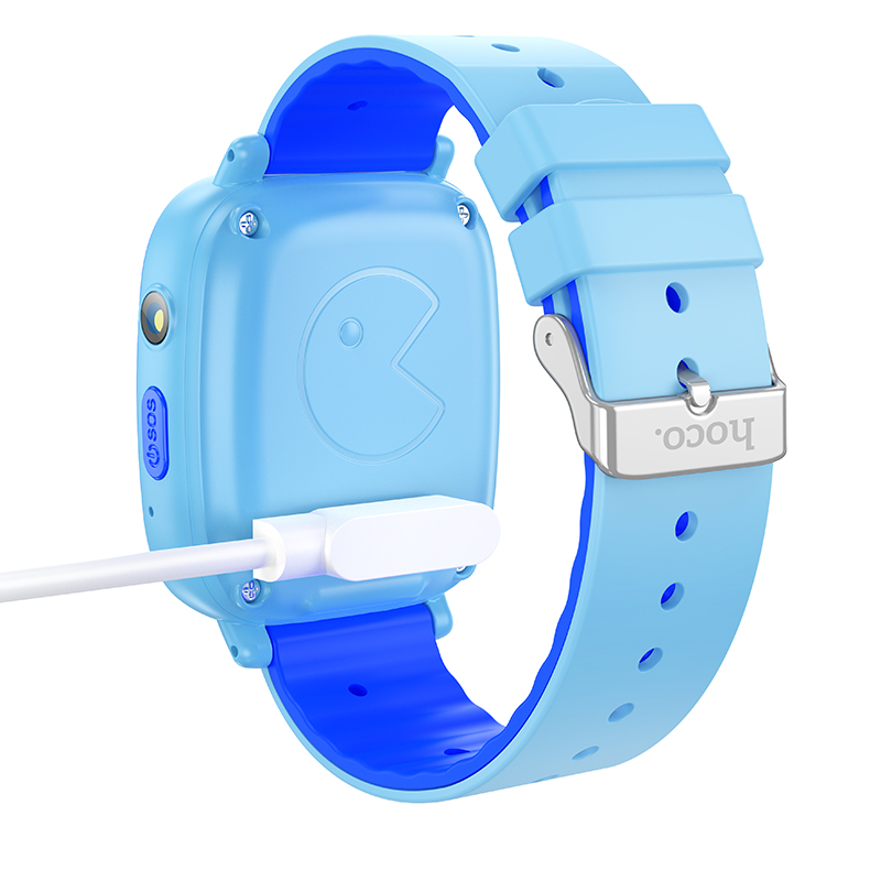 Дитячий cмарт-годинник Hoco Y100 36mm. SIM 2G. 400 mAh. IP65 Blue