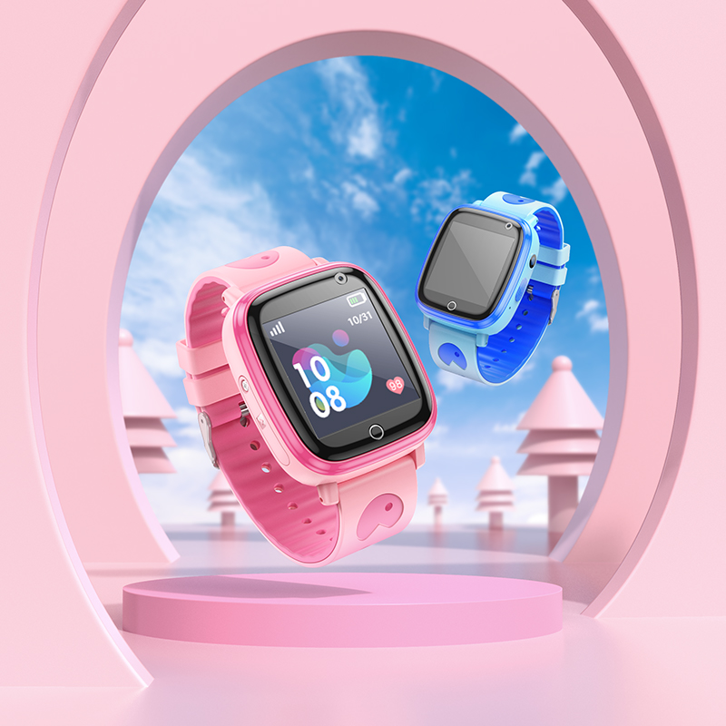 Дитячий cмарт-годинник Hoco Y100 36mm. SIM 2G. 400 mAh. IP65 Blue
