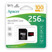 Apacer microSDXC (UHS-1) memory card 256Gb class 10 V10 A1 R100MB/s (SD adapter)