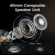 Бездротові накладні навушники UGREEN HP202 HiTune Max5 Hybrid Active Noise-Cancelling Headphones Black(UGR-25255)