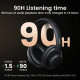 Бездротові накладні навушники UGREEN HP202 HiTune Max5 Hybrid Active Noise-Cancelling Headphones Black(UGR-25255)