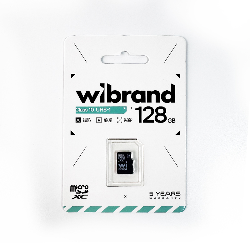 Карта пам'яті microSDXC (UHS-1) Wibrand 128Gb class 10