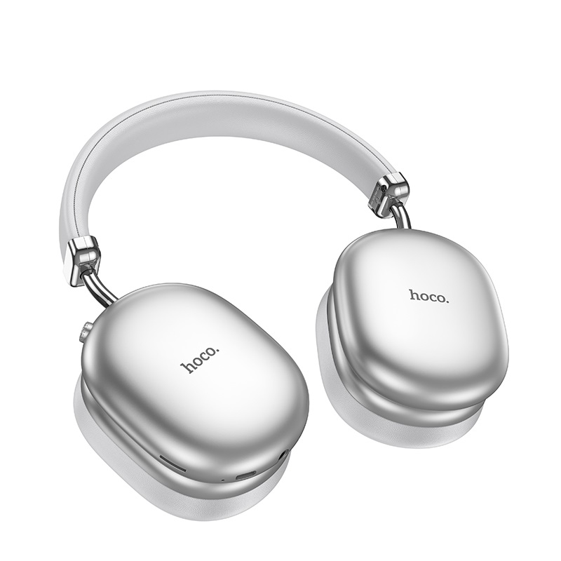Бездротові накладні навушники HOCO W35 Max Auspicious ANC noise reduction BT headphones Silver
