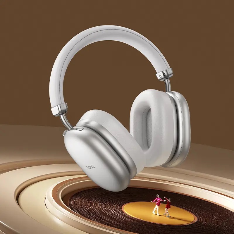 Бездротові накладні навушники HOCO W35 Max Auspicious ANC noise reduction BT headphones Silver