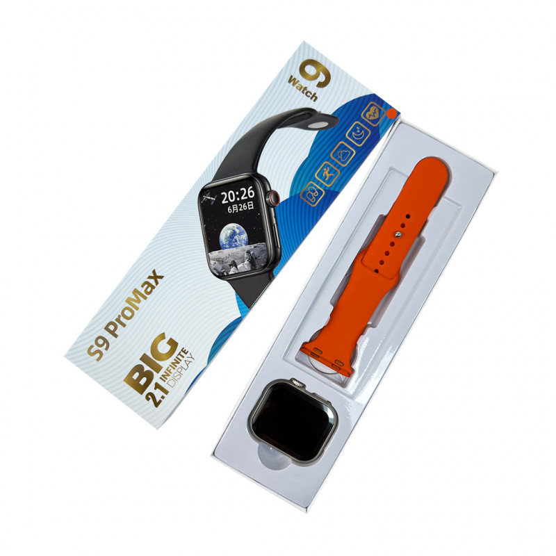 Смарт-годинник BIG S9 Pro Max 45mm. IP65. 230 mAh. Orange