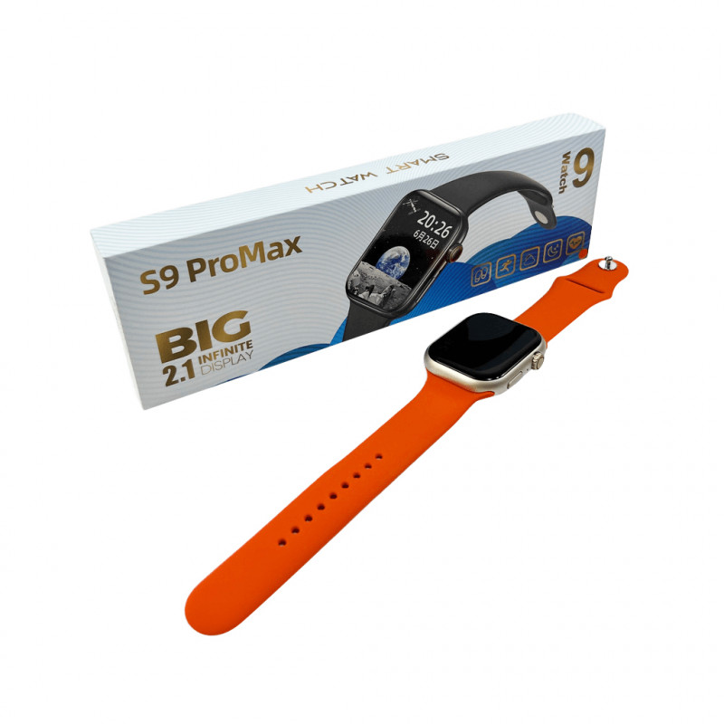 Смарт-годинник BIG S9 Pro Max 45mm. IP65. 230 mAh. Orange