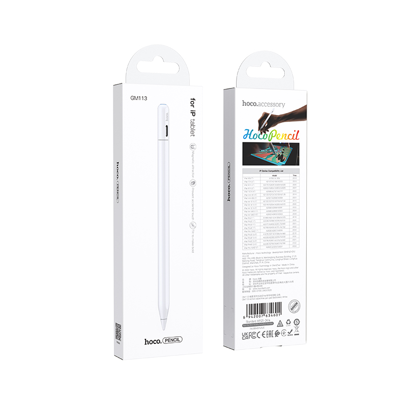 Стилус HOCO GM113 Active capacitive pen pad dedicated White