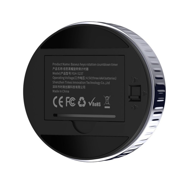 Таймер Baseus heyo rotation countdown timer Black
