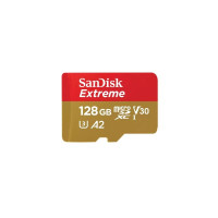 SanDisk Extreme A2 128Gb Class 10 V30 microSDXC (UHS-1 U3) Memory Card (R190MB/s,W90MB/s) (SD adapter)
