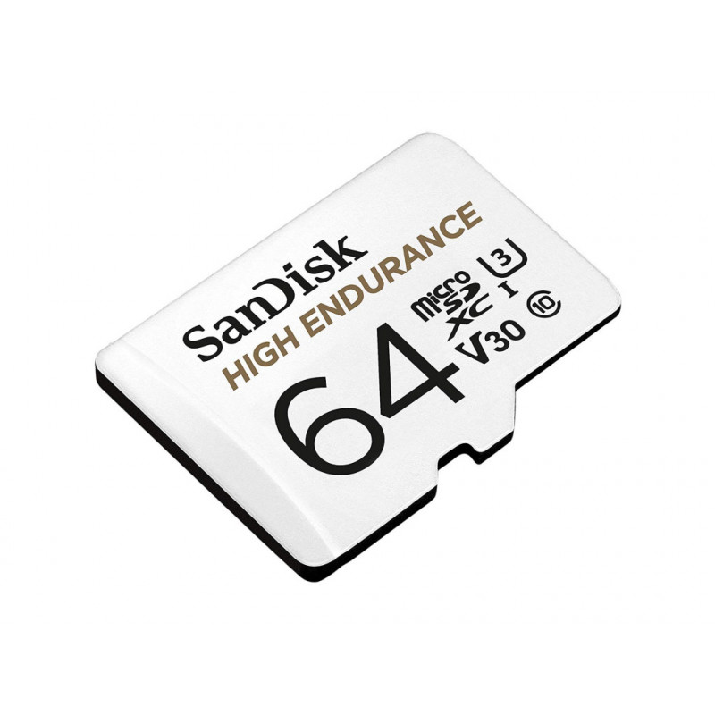 Карта пам'яті microSDXC (UHS-1 U3) SanDisk High Endurance 64Gb class 10 V30 (100Mb/s) (adapterSD)