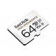 Карта пам'яті microSDXC (UHS-1 U3) SanDisk High Endurance 64Gb class 10 V30 (100Mb/s) (adapterSD)