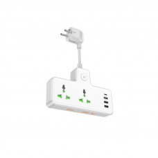 Мережевий подовжувач HOCO  AC11A Voyage 2-position expansion socket(1C3A) White