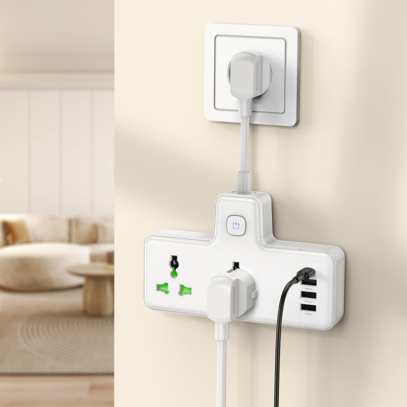 Мережевий подовжувач HOCO  AC11A Voyage 2-position expansion socket(1C3A) White