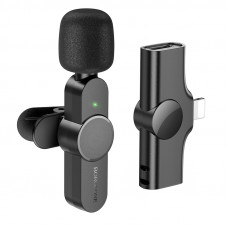 Бездротова мікрофонна система BOROFONE BFK12 Trophy lavalier wireless digital microphone iP Black