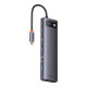 USB-хаб Baseus Metal Gleam Series 12-in-1 Multifunctional Type-C HUB Docking Station Gray