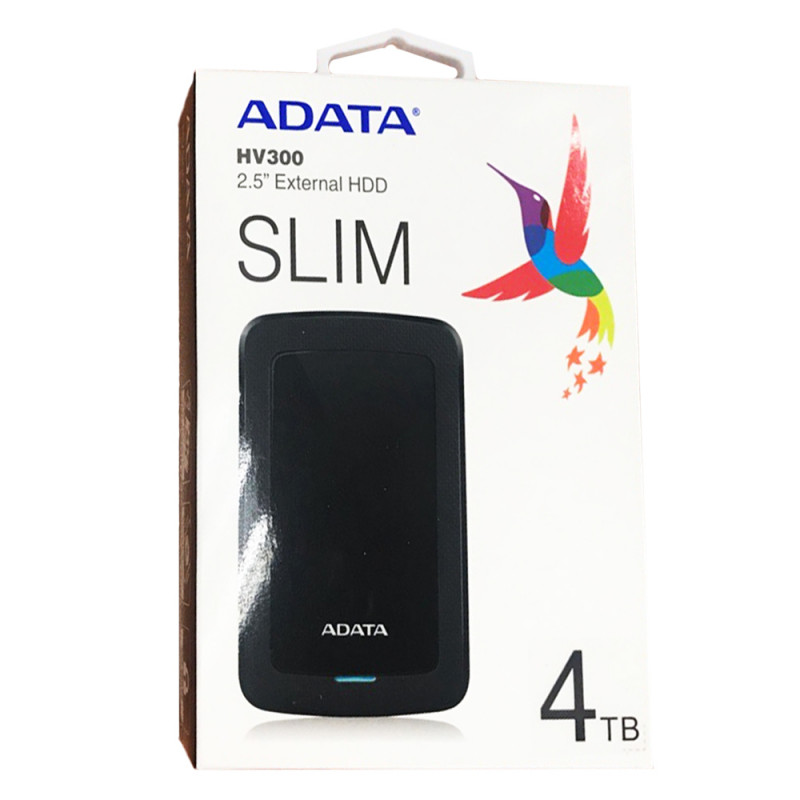 Зовнішній жорсткий диск PHD External 2.5'' ADATA USB 3.1 DashDrive Durable HV300 4TB Black