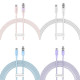 Кабель Baseus Explorer Series Fast Charging Cable with Smart Temperature Control Type-C to Type-C 100W 2m Baby Pink