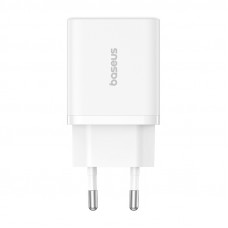Мережевий зарядний пристрій Baseus Cube Fast Charger C+U 30W EU Moon White