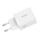 Мережевий зарядний пристрій Baseus Cube Fast Charger C+U 30W EU Moon White