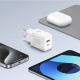 Мережевий зарядний пристрій Baseus Cube Fast Charger C+U 30W EU Moon White